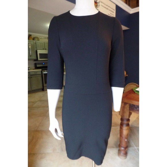 BILL HAMILTON Wool Blend 3/4 Sleeve Sheath Dress - Picture 1 of 7